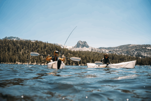 kayakers in mammoth lakes