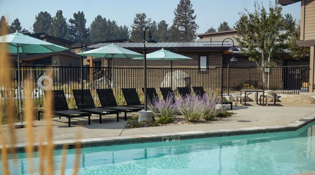 Outbound Mammoth - Amenities - Outdoor Pool + Hot Tub