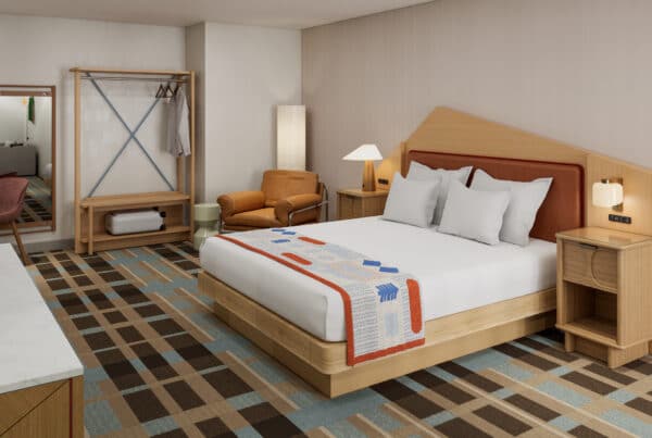 Bedroom in an Outbound Corner Suite
