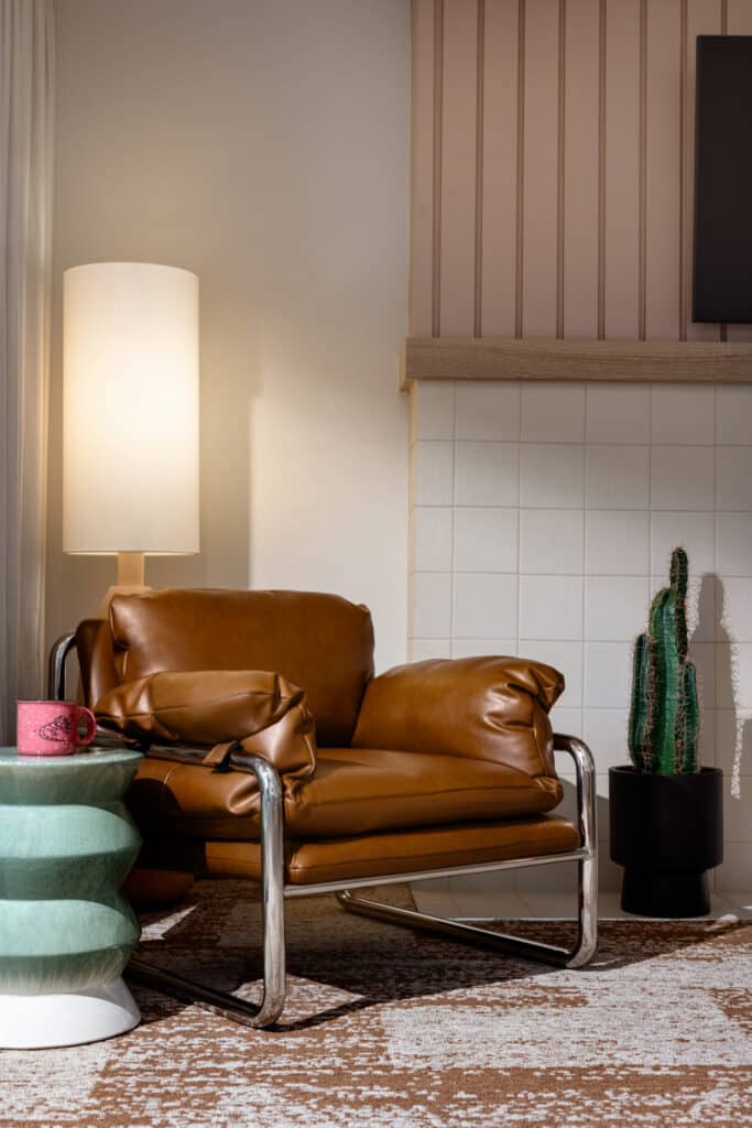 Armchair, Chair, Couch, Furniture, Lamp, Plant