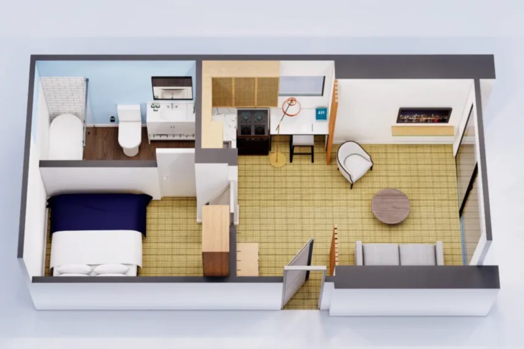 Outbound Stowe - Room - One Bedroom Cabin