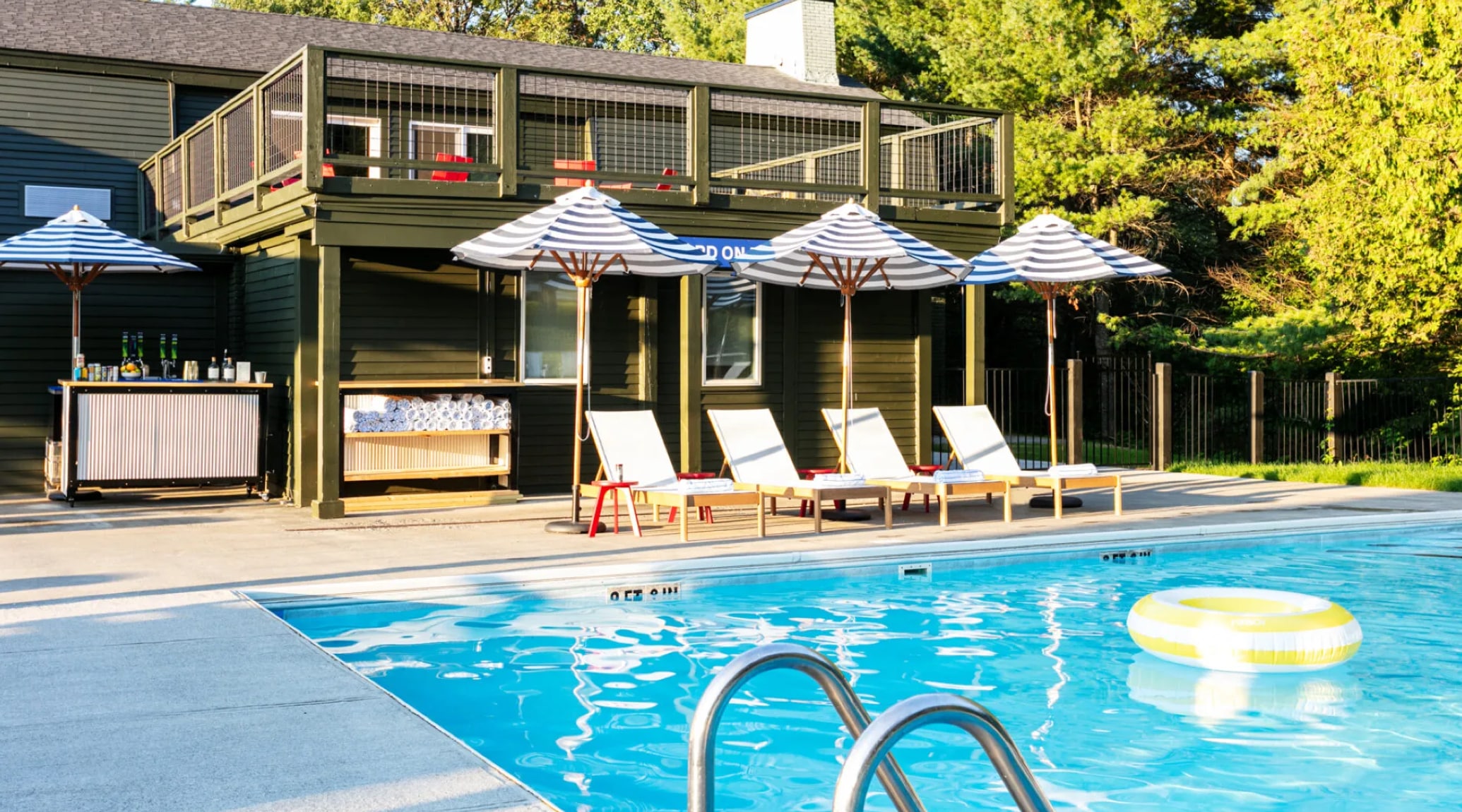 Outbound Stowe - Amenities - Pool + Hot Tub