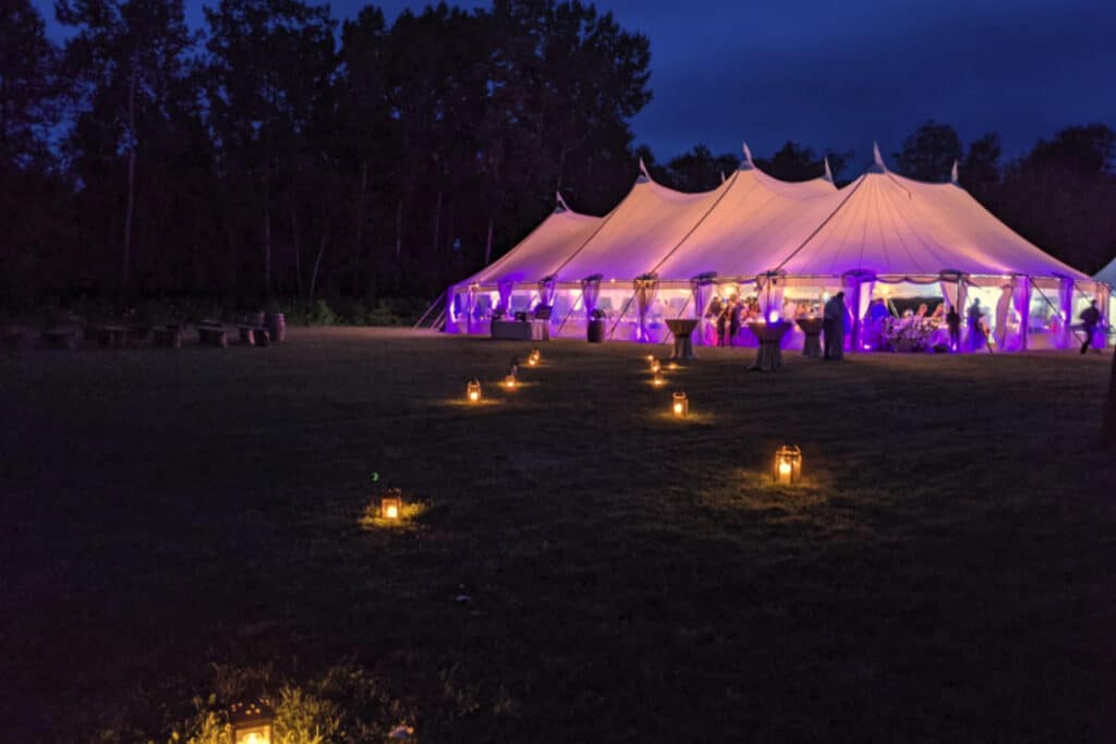 Outbound Stowe - Wedding Tents Outside