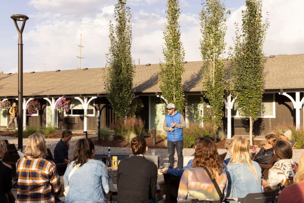 The Virginian Lodge - Gatherings-The Courtyard-Aerial
